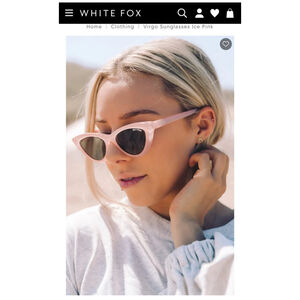White Fox X Sarah’s Day Virgo Sunglasses‎ Ice Pink